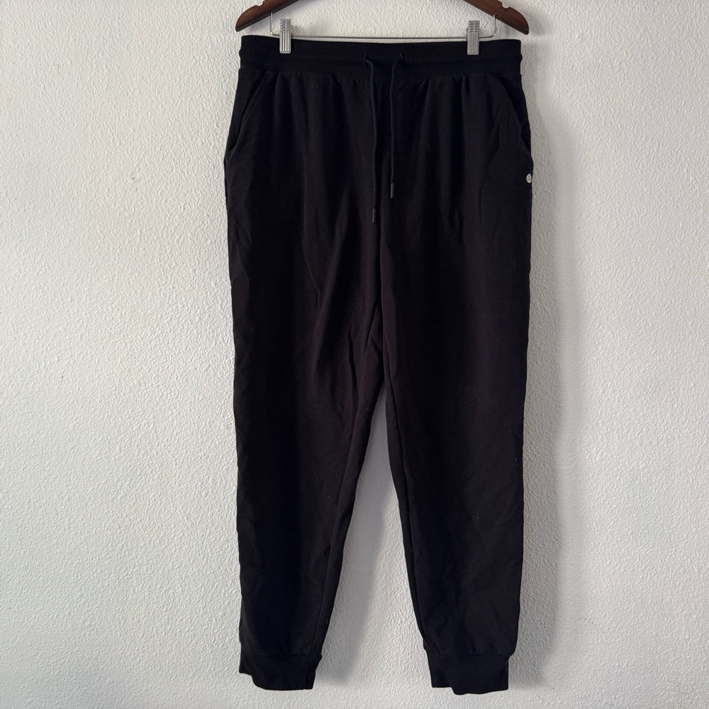 Black Tapered Large Athletic Jogger Sweatpants Athleisure Loungewear Streetwear - Picture 11 of 11